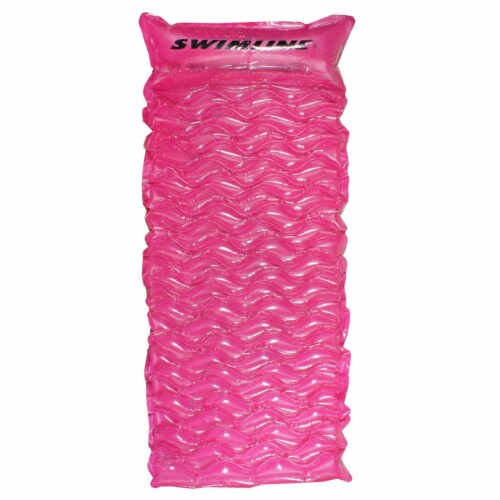 Swim Central 32235120 70 in. Inflatable Pink Bubble Swirled Swimming ...