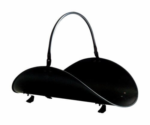 Open Hearth by Panacea Log Holder - Black Perspective: front