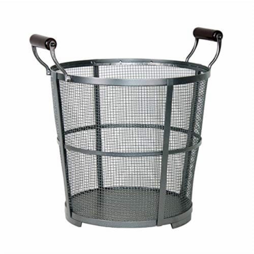 Panacea Log Bin Antique Iron Perspective: front