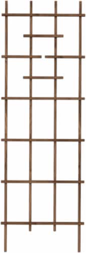 Panacea Wood Ladder Trellis - Tan Perspective: front