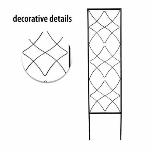 Panacea Swirl Metal Trellis Perspective: front