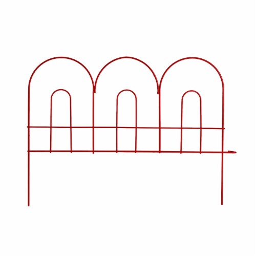 Panacea Basic Arch Fence - Red Perspective: front