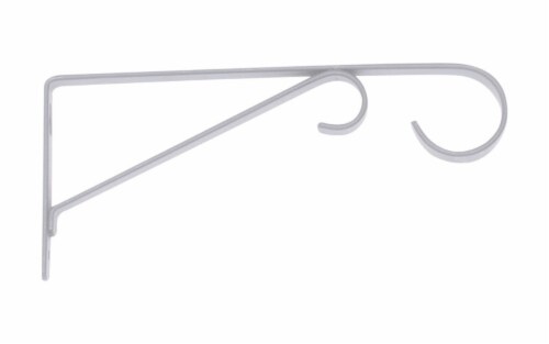 Panacea White Steel 9 in. H Straight w/Loop Plant Hook - Total Qty: 1 Perspective: front