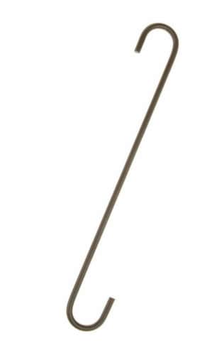 Panacea Black Steel H S-Hook Extender Hook Perspective: front