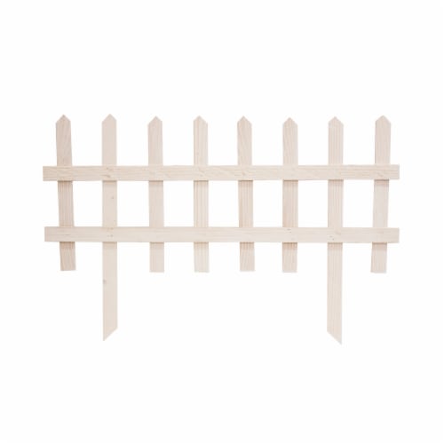 Panacea® 36-Inch Picket Fence Section - White Perspective: front