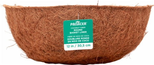 Panacea Round Coco Fiber Replacement Liner - Brown Perspective: front