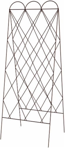 Panacea Rustic Folding Garden Trellis Perspective: front