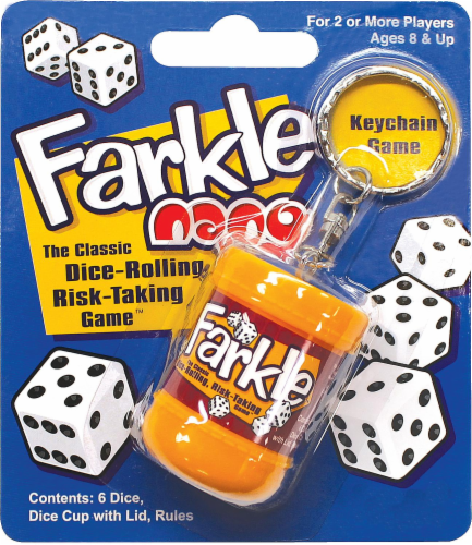 PlayMonster Farkle Nano Keychain Game Perspective: front