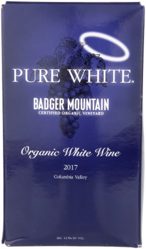 Badger Mountain Organic Pure White Wine Perspective: front