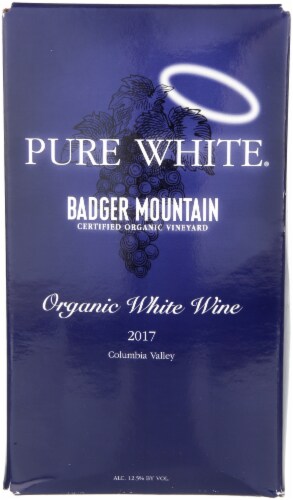 Badger Mountain Organic Pure White Wine Perspective: front
