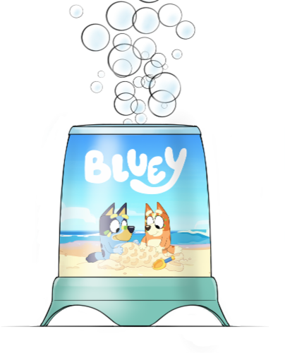 Maxx Bubbles Bluey Cyclone Bubble Machine Perspective: front