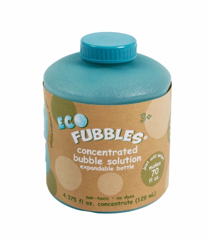 ECO Fubbles® Concentrated Bubble Solution Expandable Bottle Perspective: front