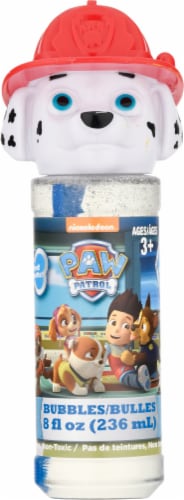 Little Kids Paw Patrol Marshall Bottle of Bubbles Perspective: front