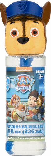Little Kids Paw Patrol Chase Bottle of Bubbles Perspective: front