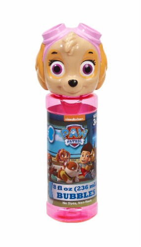 Little Kids Paw Patrol Skye Bottle of Bubbles Perspective: front