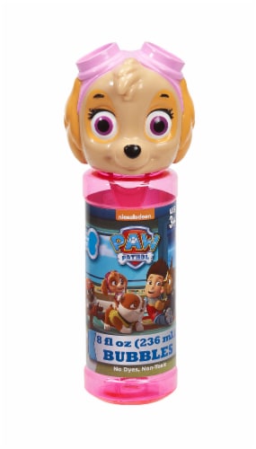 Little Kids Paw Patrol Skye Bottle of Bubbles Perspective: front