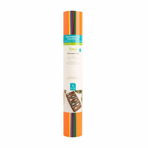 Cricut® Premium Vinyl Rainbow Sampler Perspective: front