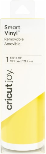 Cricut Joy Removable Smart Vinyl 5.5 X48  Roll-Bright Yellow Perspective: front