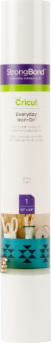 Cricut Everyday Iron-On Vinyl 12 X24 Roll-White Perspective: front