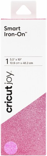 Cricut Joy Smart Glitter Iron-On Vinyl 5.5 X19 -Flourescent Pink, 1 - Fry's  Food Stores