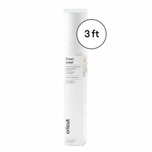 Cricut® Smart Label™ 13 Inch x 3 Feet Writable Permanent Vinyl - White Perspective: front