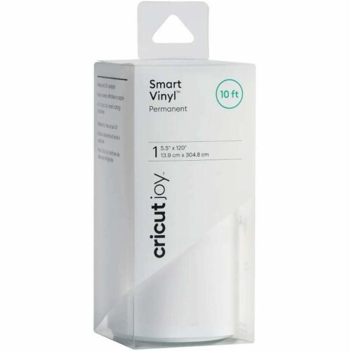 Cricut Joy Permanent Smart Vinyl 5.5 X120  Bulk Roll-White Perspective: front
