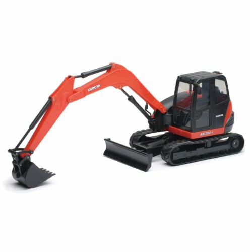1:18 Scale Kubota KX080-4 Excavator Perspective: front