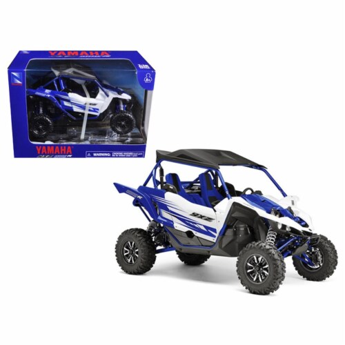 NewRay Toys 1:18 Scale Die-Cast Yamaha YXZ1000R Blue Perspective: front