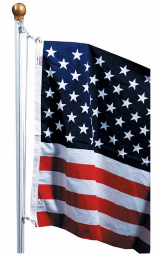 Valley Forge American Flag Kit 36 in. H X 60 in. W Perspective: front