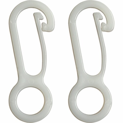 Valley Forge White Nylon Flag Clip (2-Pack) FC2 Perspective: front