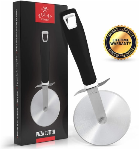 Stainless Steel Pizza Cutter Wheel Perspective: front