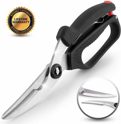 Zulay Kitchen Spring-Loaded Poultry Shears Perspective: front