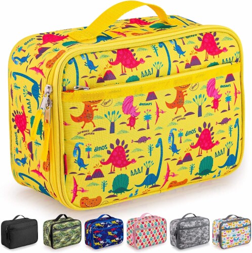 Zulay Kitchen Insulated Lunch Bag With Compartment & Built-In Handle -  Dinosaurs, 1 - Harris Teeter