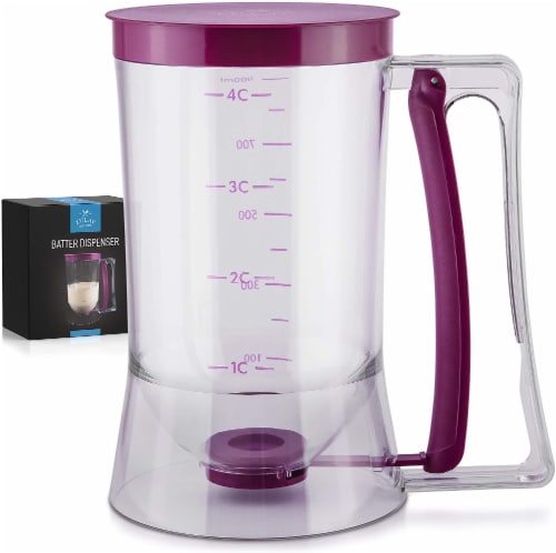 Zulay Kitchen Pancake Batter Dispenser - 4 Cup Perspective: front