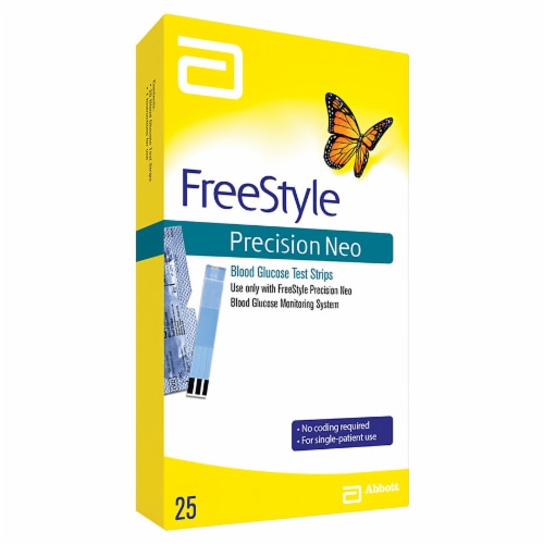 FreeStyle Precision Neo Blood Glucose Test Strips Perspective: front
