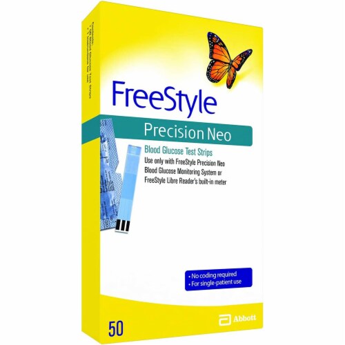 FreeStyle Precision Neo Blood Glucose Test Strips Perspective: front