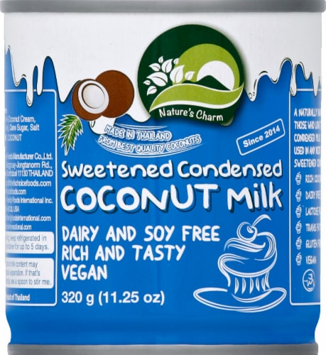 Nature's Charm Dairy-Free Sweetened Condensed Coconut Milk Perspective: front