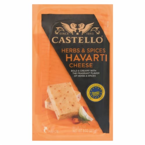 Castello® Havarti Herbs & Spice Cheese Perspective: front