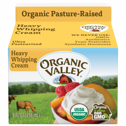 Organic Valley Heavy Whipping Cream 8 Fl Oz Food 4 Less