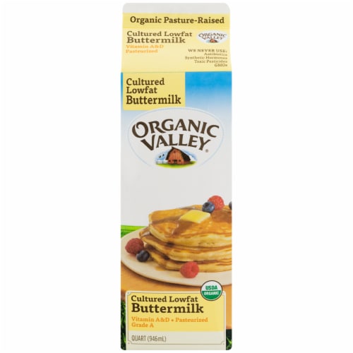 Organic Valley Cultured Lowfat Buttermilk Perspective: front