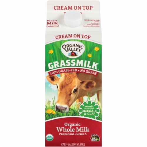 Organic Valley Grassmilk Organic Whole Milk, 64 fl oz - Foods Co.