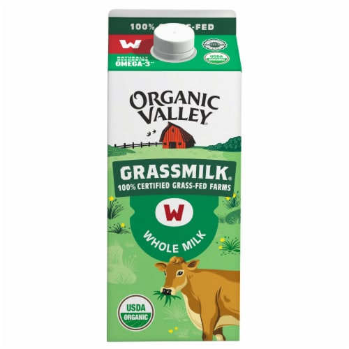 Organic Valley® Grassmilk® Grassfed Whole Milk Half Gallon Perspective: front