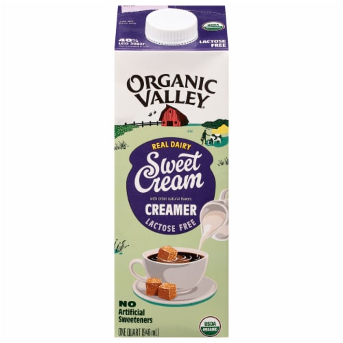 Organic Valley® Real Dairy Sweet Cream Creamer Perspective: front