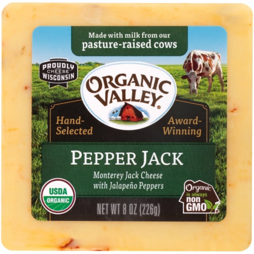 Organic Valley® Pepper Jack Cheese, 8 oz Baker’s