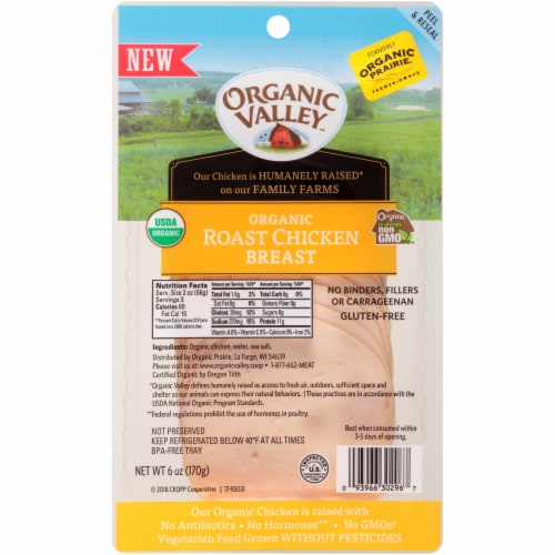 Organic Prairie Sliced Roast Chicken Breast Perspective: front