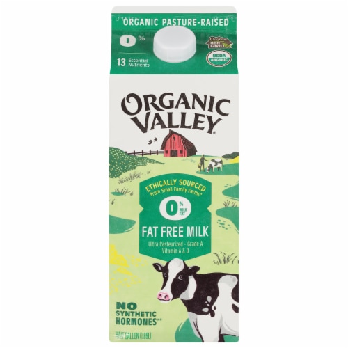 Organic Valley® Fat Free Milk Perspective: front