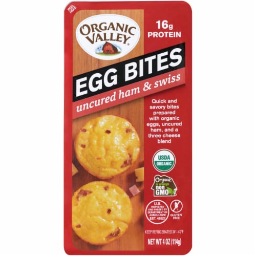 Organic Valley Ham and Swiss Egg Bites Perspective: front