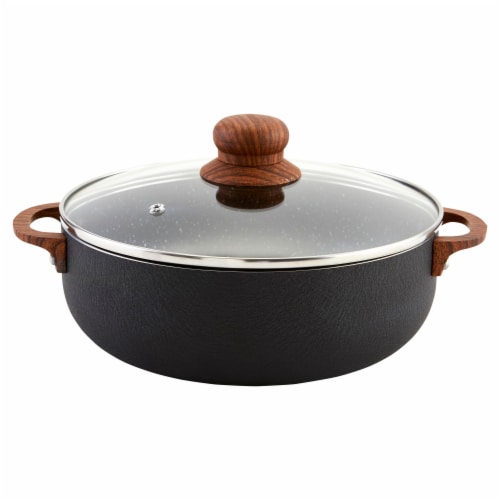 Imusa Stone Caldero with Lid - Black Perspective: front