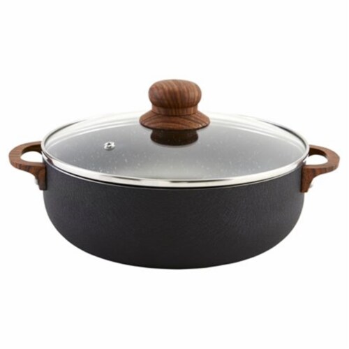 IMUSA® Stone Caldero Pot With Lid - Black, 6.9 qt - Foods Co.