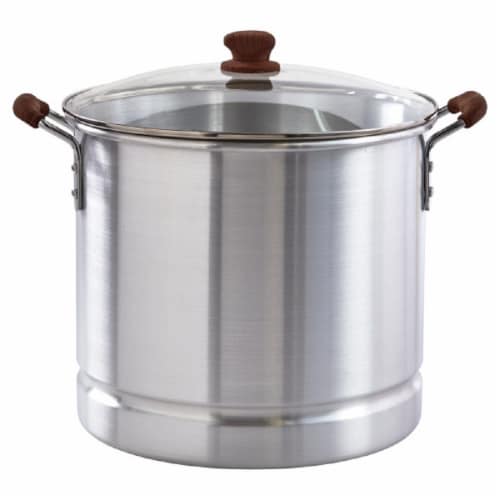 IMUSA Steamer and Glass Lid - Silver Perspective: front